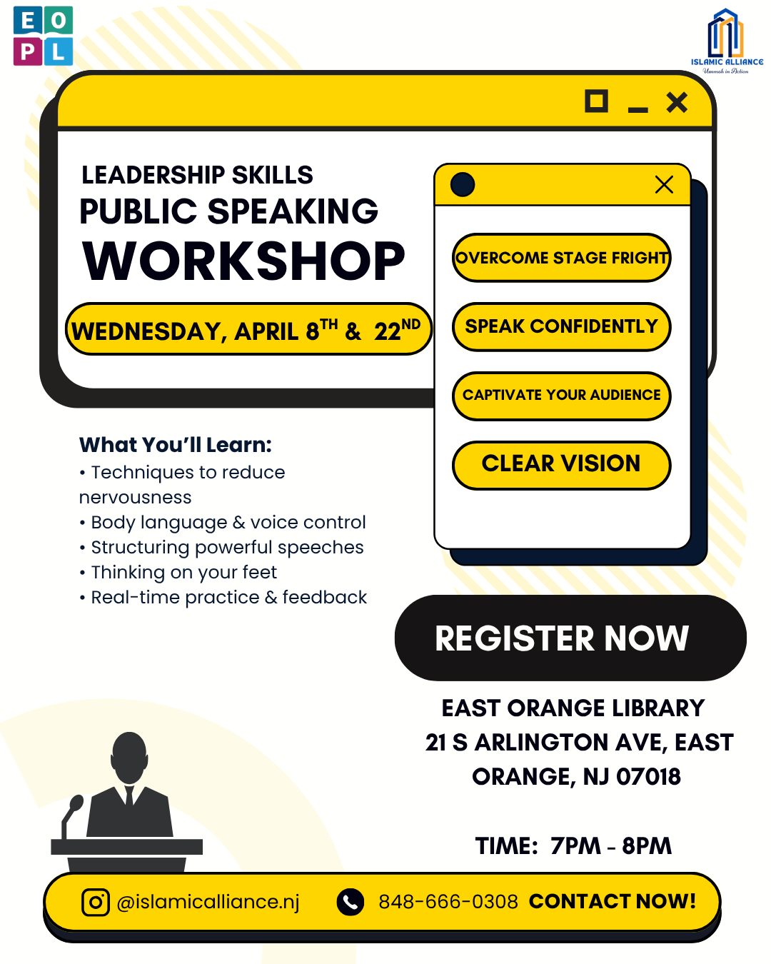 Leadership Skills- Public Speaking Workshop